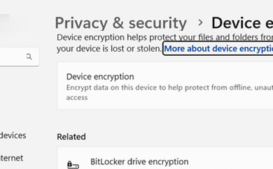 Disable BitLocker Automatic Drive Encryption in Windows 11