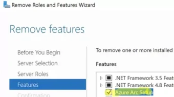 Removing Azure Arc Setup Feature on Windows Server 2022